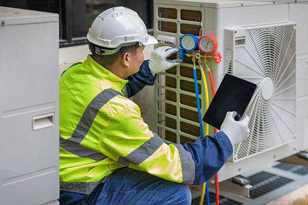 Professional Air Duct Cleaning technician working in Mooresville, IN